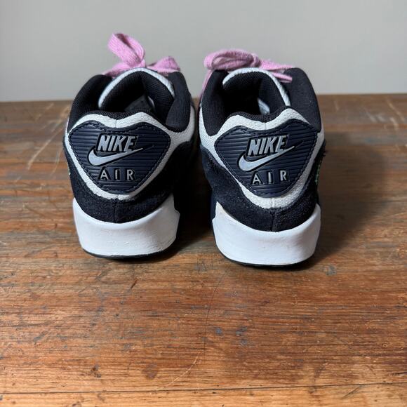 Nike Air Max 90 SE WMNS Black/Obsidian-Scream Green sneakers SZ 6.5Y WMNS 8 - Picture 4 of 10
